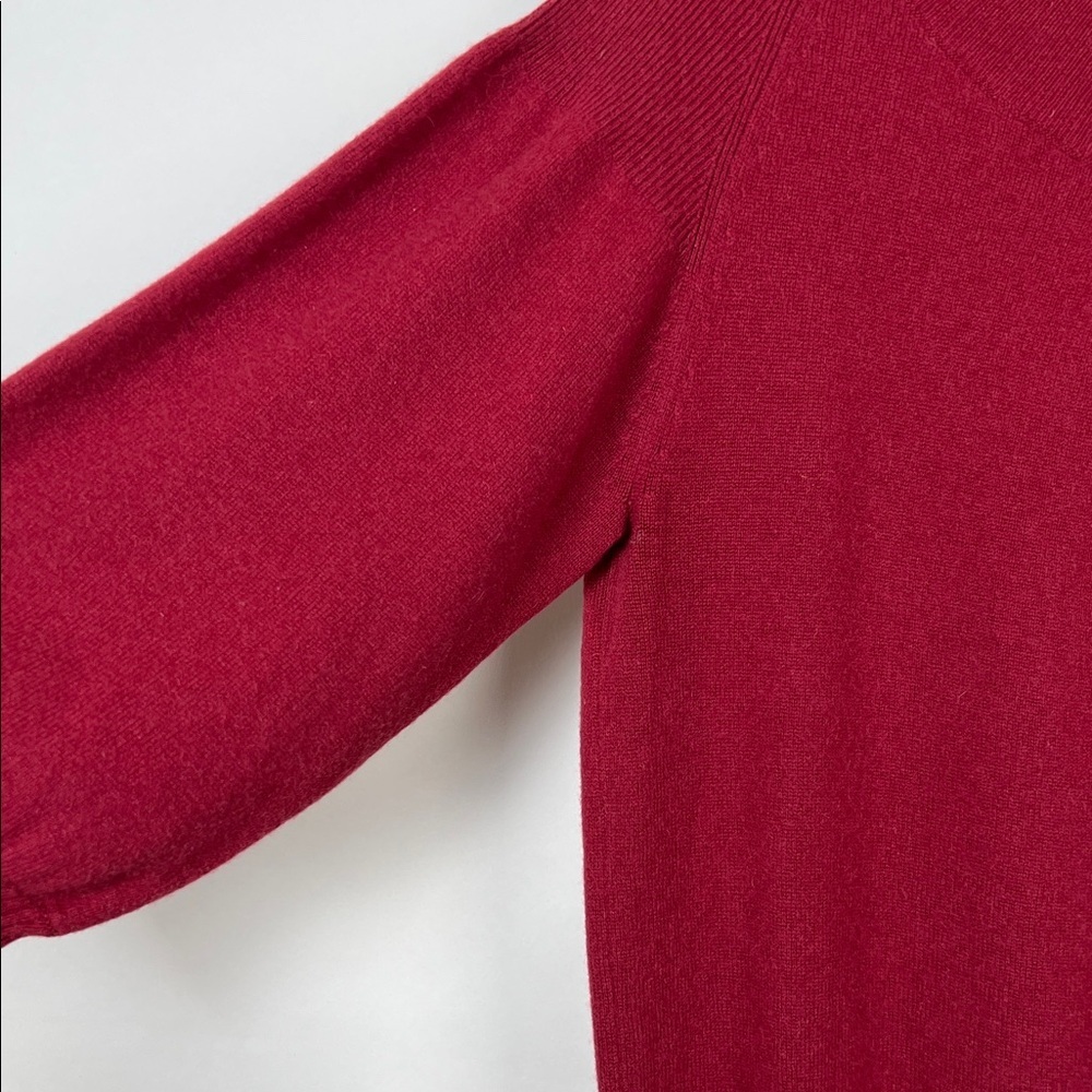 Montagut Paris Cashmere Sweater Elegant Red Sweater - Picture 5 of 10